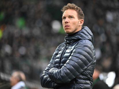 Julian Nagelsmann durante un partido entre el Bayern y el Borussia Moenchengladbach en febrero.