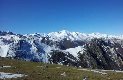 La cordillera cantábrica oriental.
