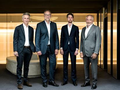 Christophe Duverne, Dr Helmut Gassel, Thomas Pebay-Peyroula, Paul Boudre, de Silian Partners.
