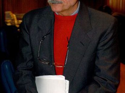 El exmilitar argentino Adolfo Scilingo durante su juicio en abril de 2005.