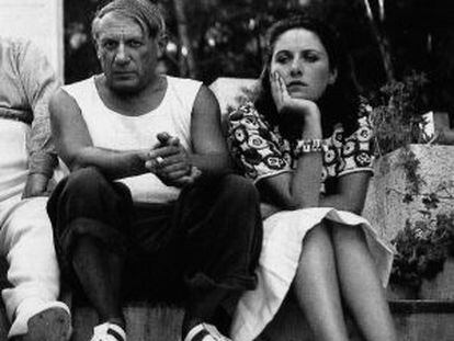 Pablo Picasso y Dora Maar, fotografiados por Man Ray.
