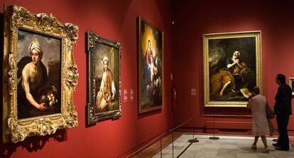 De izquierda a derecha, 'El verano', 'La primavera', 'La Virgen y el Niño repartiendo pan a los sacerdores' y 'San Pedro penitente'.