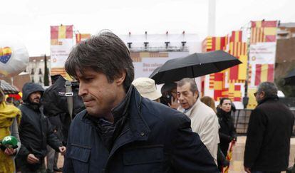 José Rosiñol presidente de SCC, tras suspender el acto en Madrid.