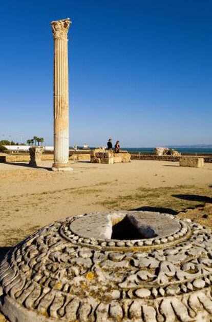 Restos de las termas de Antonino en el sitio arqueológico de Cartago, a las afueras de Túnez capital.