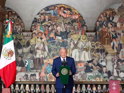 López Obrador, durante su cuarto informe anual.