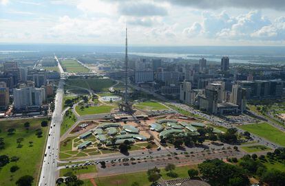 La explanada de los ministerios de Brasilia. 