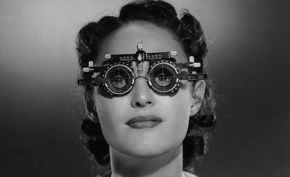 Gafas de optometría de mediados del siglo XX.