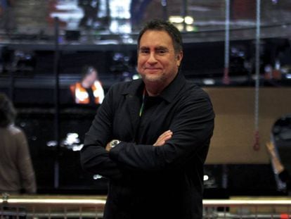 El productor de los premios MTV, Bruce Gillmer, en Bilbao, el pasado domingo. 