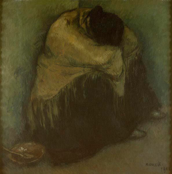 'Reposo', pintada por Isidre Nonell entre 1903-1904. Colección de arte moderno del Museo Nacional de Arte de Cataluña, MNAC.