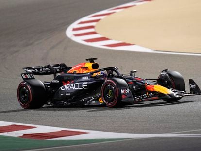 Max Verstappen durante la clasificación del Gran Premio de Bahréin.