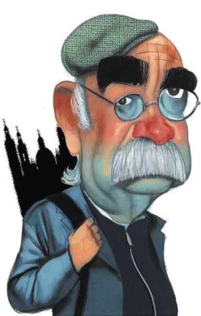 Caricatura de José Antonio Labordeta.