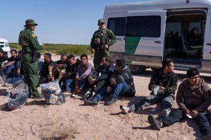 Un grupo de inmigrantes, interceptado en Santa Teresa, Nuevo México