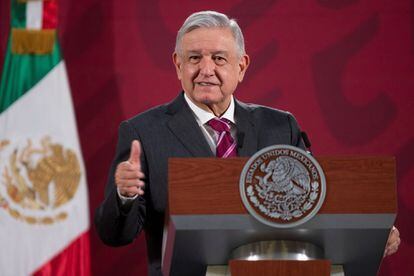 López Obrador, durante una conferencia de prensa.