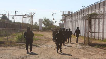 Policías de Sinaloa durante el operativ de búsqueda de Juan José Esparragoza.