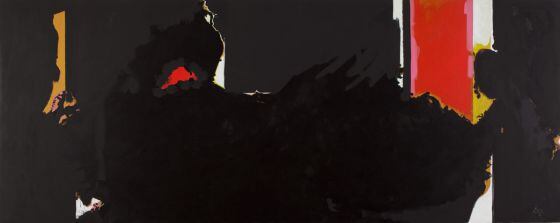 'Rostro de la noche (para Octavio Paz)' (1981), pintura de Robert Motherwell