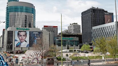 Zona de Azca en Madrid, junto al Paseo de la Castellana.