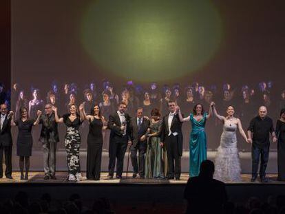 Un instante de la gala de los premios espa&ntilde;oles de la &oacute;pera. 