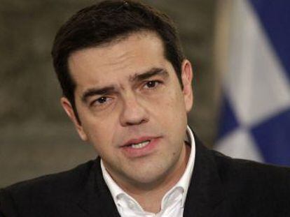 Alexis Tsipras, primer ministro griego, durante una rueda de prensa la semana pasada en Atenas
