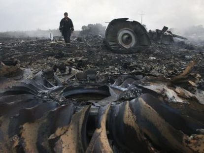 Lugar del siniestro del vuelo MH17, en la provincia de Donetsk (Ucrania). 