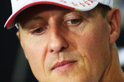 Schumacher, durante la rueda de prensa.
