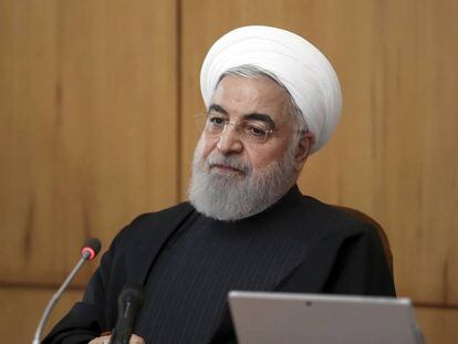 El presidente de Irán, Hasan Rohaní, en una imagen de 2020.