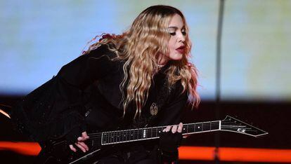 Madonna, durante un concierto en Berlín, en noviembre de 2015.