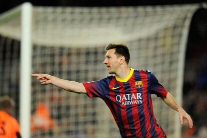Messi celebra el 0 a 2