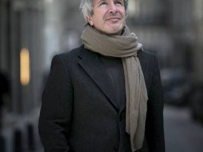 El escritor francés Éric Vuillard, en entrevista en Madrid, en 2019.