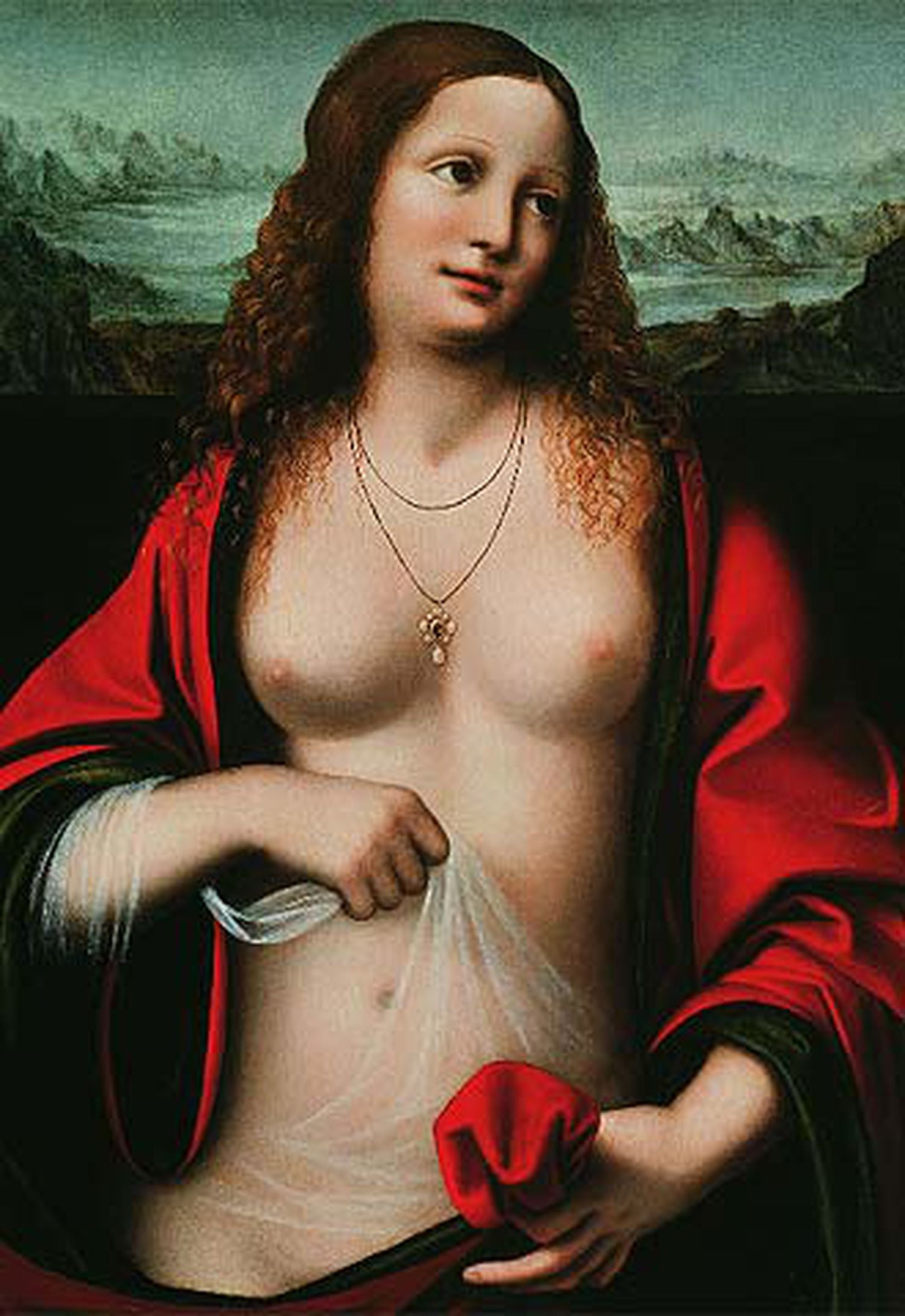 <i>María Magdalena</i>, atribuido a Leonardo da Vinci.