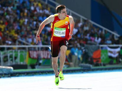 Bruno Hortelano, en las series de 200m, en Río.