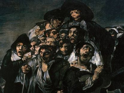 Detalle de &#039;La Romer&iacute;a de San Isidro&#039;, de Francisco de Goya 