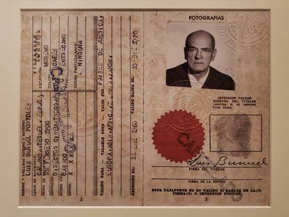 El pasaporte mexicano de Luis Buñuel.