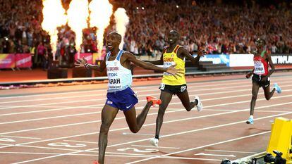 Mo Farah se proclama campe&oacute;n mundial de 10.000m.