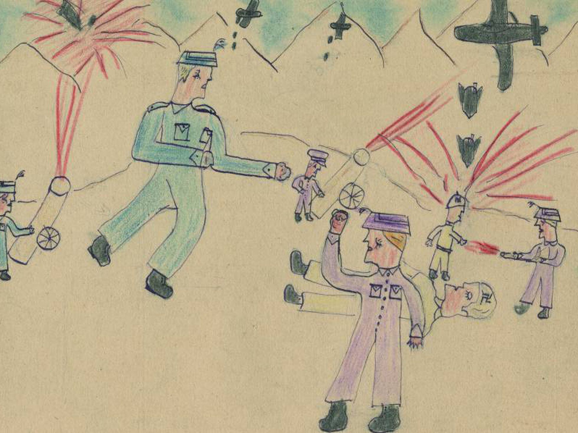 La Guerra Civil, dibujada para Aldous Huxley por los niños que la sufrieron  | Cultura | EL PAÍS