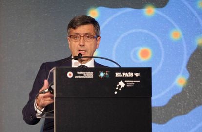 Francisco Román, presidente de Vodafone España, durante el foro Big Data.