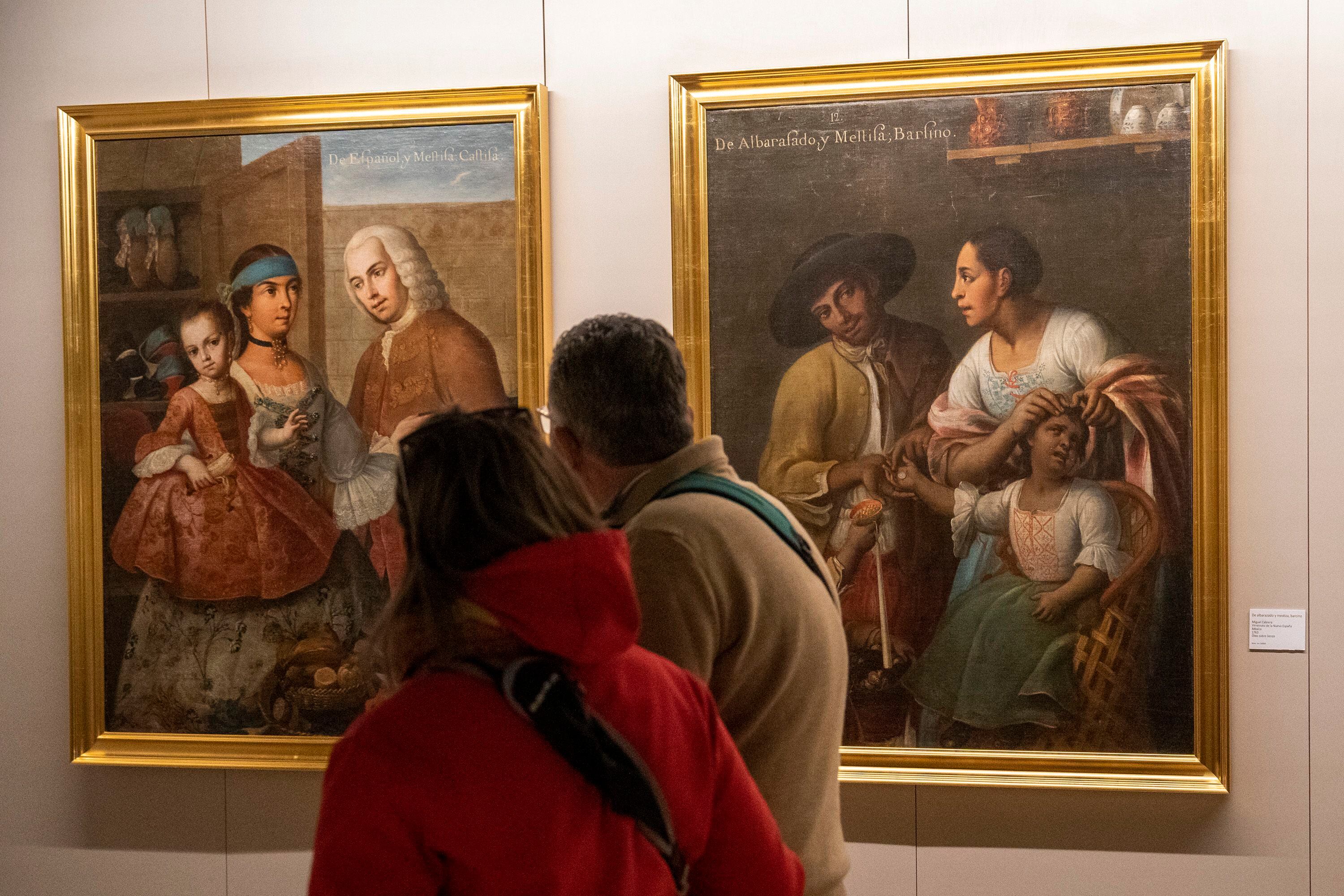 Visitantes del Museo de América de Madrid en mayo de 2023. 