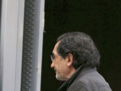 El exconsejero de Caja Madrid Jos&eacute; Antonio Moral Sant&iacute;n, que fue consejero a propuesta de IU y que gast&oacute; 456.552 euros con su tarjeta black, el lunes al acudir a declarar a la Audiencia Nacional.