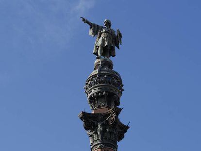 Estatua de Cristobal Colón. 