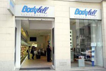 Fachada de una tienda de Bodybell en Madrid, participada por Dinamia.