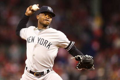 Domingo Germán, con los Yankees.