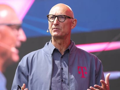 Timotheus Hoettges, CEO de Deutsche Telekom, este martes en Colonia (Alemania).