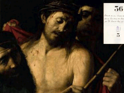El eccehomo atribuido originalmente a la escuela de Ribera y que podría ser de Caravaggio