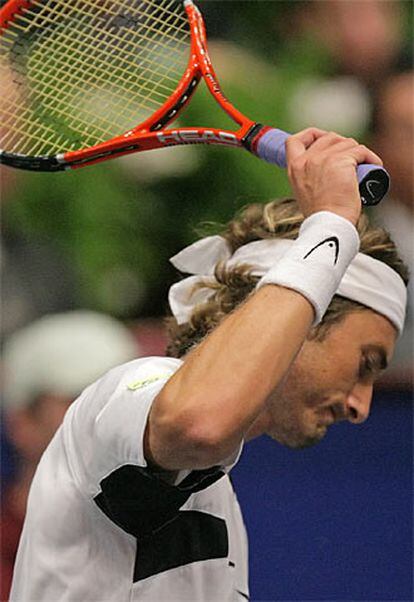 Ferrero, en un momento del partido de hoy.