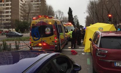 Ambulancias del Samur, en una imagen de archivo.