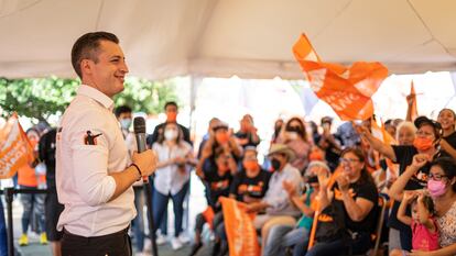 Luis Donaldo Colosio, candidato a la alcaldía de Monterrey por el partido Movimiento Ciudadano.