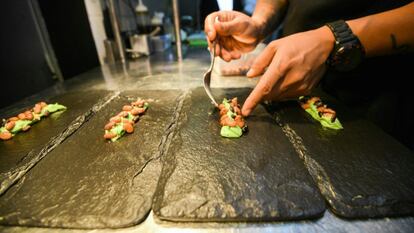 Uno de los platillos que se preparan en Maido, en Lima.
