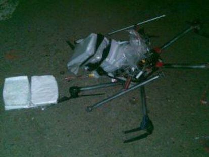 Drone con droga en Tijuana.