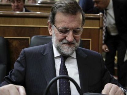Mariano Rajoy en una sessió de control al Govern central.