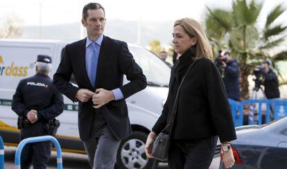 Urdangarin y la Infanta llegan al juicio del 'caso Nóos' el pasado 9 de febrero.