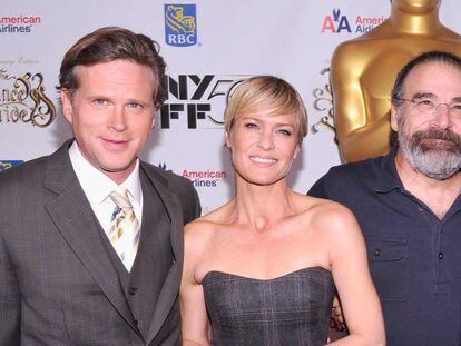 Cary Elwes, Robin Wright y Mandy Patinkin, en el 25&ordm; aniversario del estreno de &#039;La princesa prometida&#039;.